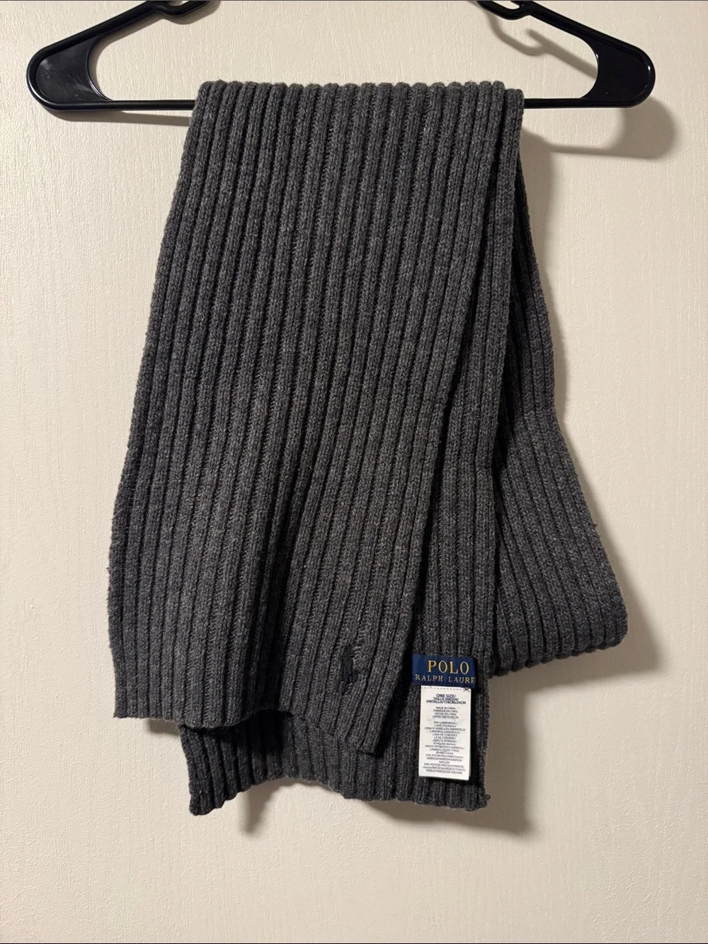 Polo Ralph Lauren ribbed scarf
